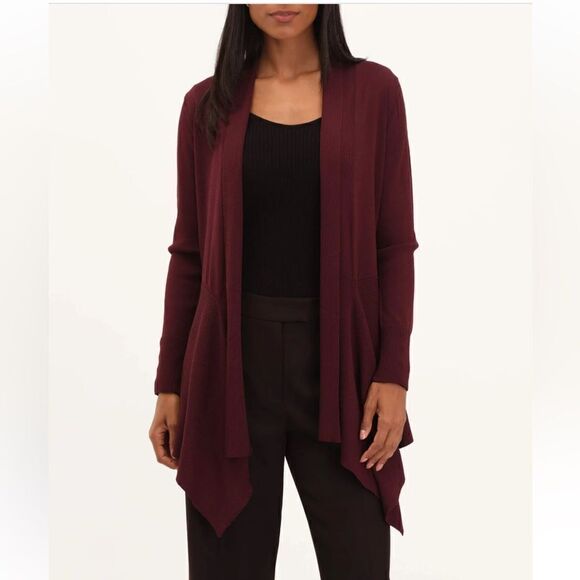 Elie Tahari Open Front Shawl Cardigan Sweater| Size XL - Picture 2 of 9